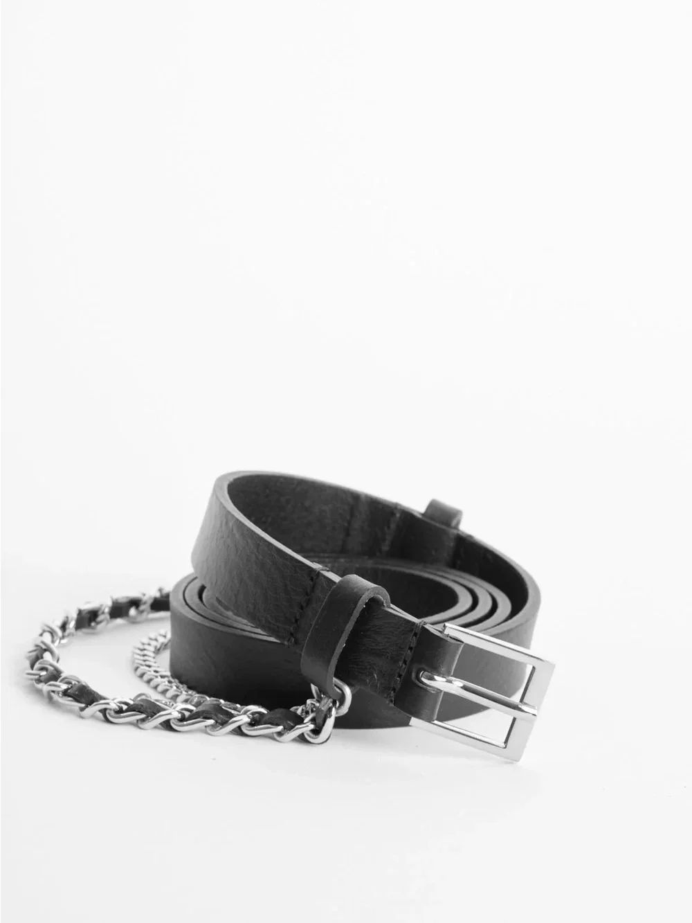 Zadig & Voltaire Rock Chain Belt Leather Belt